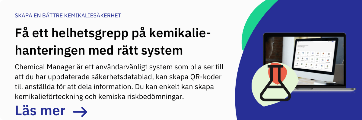 Få ett helhetsgrepp på din kemikaliehantering med rätt systemstöd