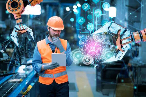 person using AI as a tool in work